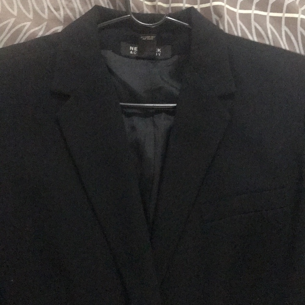 NY &Co black Blazer size 16 single button lined jacket